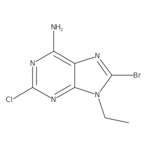8-Bromo-2-chloro-9-ethyl-9H-purin-6-amine Structure