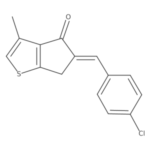 5-[(4-Chlorophenyl)methylene]-5,6-dihydro-3-methyl-4H-cyclopenta[b]thiophen-4-one Structure