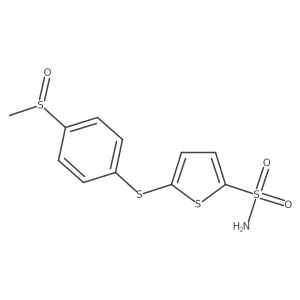 2-Thiophenesulfonamide,5-[[4-(methylsulfinyl)phenyl]thio]- Structure