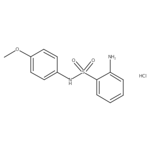 2-amino-N-(4-methoxyphenyl)benzene-1-sulfonamide hydrochloride Structure