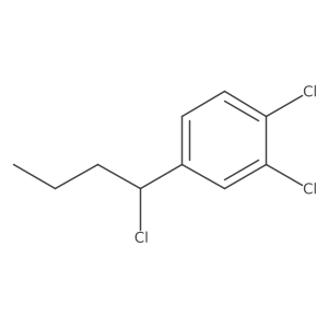 Benzene, 1,2-dichloro-4-(1-chlorobutyl)-结构式
