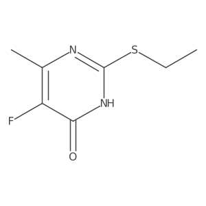 2-(Ethylthio)-5-fluoro-6-methyl-4(3H)-pyrimidinone Structure