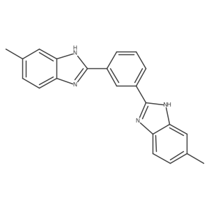 1,3-bis(6-methyl-1H-benzo[d]imidazol-2-yl)benzene结构式