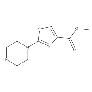 Methyl 2-(piperazin-1-yl)thiazole-4-carboxylate结构式