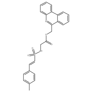 (Phenanthridin-6-yl)methyl 2-[2-(4-methylphenyl)ethenesulfonamido]acetate Structure