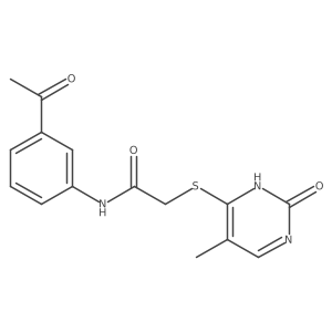 N-(3-acetylphenyl)-2-((5-methyl-2-oxo-1,2-dihydropyrimidin-4-yl)thio)acetamide Structure