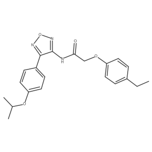 2-(4-ethylphenoxy)-N-{4-[4-(propan-2-yloxy)phenyl]-1,2,5-oxadiazol-3-yl}acetamide Structure