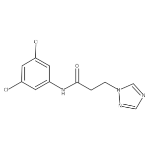 N-(3,5-dichlorophenyl)-3-(1H-1,2,4-triazol-1-yl)propanamide Structure