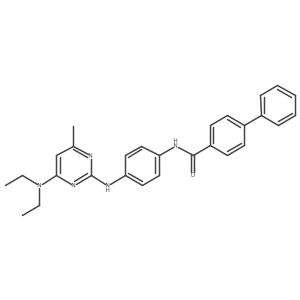 N-(4-{[4-(diethylamino)-6-methylpyrimidin-2-yl]amino}phenyl)-[1,1'-biphenyl]-4-carboxamide Structure