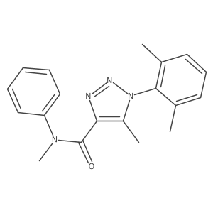 1-(2,6-dimethylphenyl)-N,5-dimethyl-N-phenyl-1H-1,2,3-triazole-4-carboxamide结构式