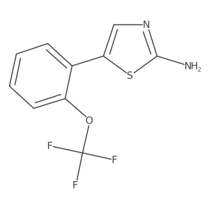 5-(2-(Trifluoromethoxy)phenyl)thiazol-2-amine结构式