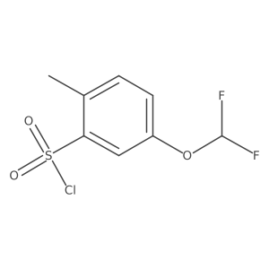 5-(Difluoromethoxy)-2-methylbenzenesulfonyl chloride Structure