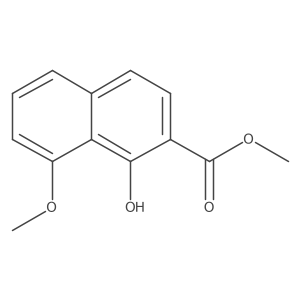 Methyl 1-hydroxy-8-methoxy-2-naphthalenecarboxylate结构式