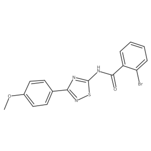 2-bromo-N-[3-(4-methoxyphenyl)-1,2,4-thiadiazol-5-yl]benzamide Structure