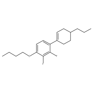 1-Butoxy-2,3-difluoro-4-(4-propyl-1-cyclohexen-1-yl)benzene结构式