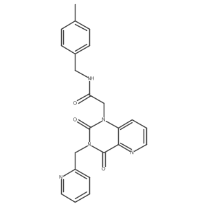 2-(2,4-dioxo-3-(pyridin-2-ylmethyl)-3,4-dihydropyrido[3,2-d]pyrimidin-1(2H)-yl)-N-(4-methylbenzyl)acetamide Structure