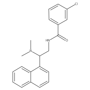 3-chloro-N-(2-(dimethylamino)-2-(naphthalen-1-yl)ethyl)benzamide Structure