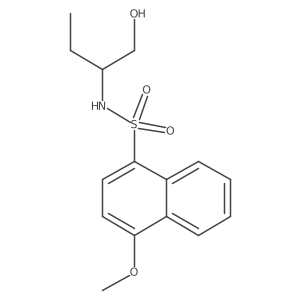 (1-Ethyl-2-hydroxyethyl)[(4-methoxynaphthyl)sulfonyl]amine Structure