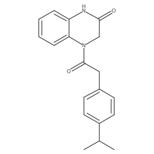 4-(2-(4-isopropylphenyl)acetyl)-3,4-dihydroquinoxalin-2(1H)-one Structure