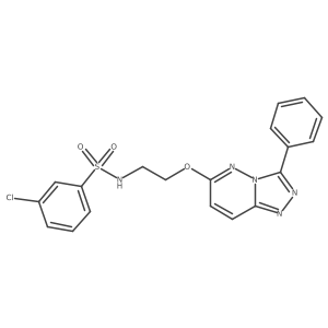 3-chloro-N-(2-((3-phenyl-[1,2,4]triazolo[4,3-b]pyridazin-6-yl)oxy)ethyl)benzenesulfonamide Structure