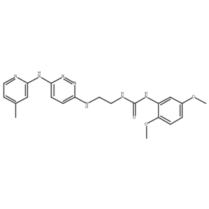 1-(2,5-Dimethoxyphenyl)-3-(2-((6-((4-methylpyridin-2-yl)amino)pyridazin-3-yl)amino)ethyl)urea Structure