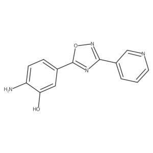 2-amino-5-[3-(3-pyridinyl)-1,2,4-oxadiazol-5-yl]Phenol Structure