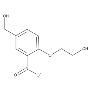 2-[4-(Hydroxymethyl)-2-nitrophenoxy]ethanol结构式