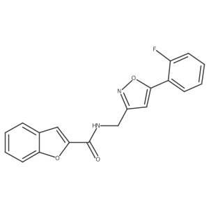 N-{[5-(2-fluorophenyl)-1,2-oxazol-3-yl]methyl}-1-benzofuran-2-carboxamide Structure