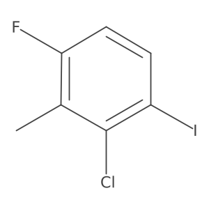 2-Chloro-4-fluoro-1-iodo-3-methylbenzene结构式