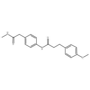 3-(4-methoxyphenyl)-N-{4-[(methylcarbamoyl)methyl]phenyl}propanamide Structure