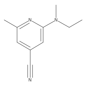 2-(Ethyl-methyl-amino)-6-methyl-isonicotinonitrile结构式