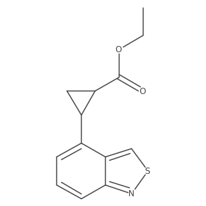Ethyl 2-(2,1-benzisothiazol-4-yl)cyclopropanecarboxylate结构式
