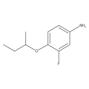 4-(Butan-2-yloxy)-3-fluoroaniline结构式
