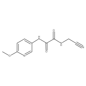 N1-(Cyanomethyl)-N2-(6-methoxy-3-pyridinyl)ethanediamide结构式