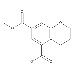 7-Methyl 3,4-dihydro-2H-1-benzopyran-5,7-dicarboxylate Structure