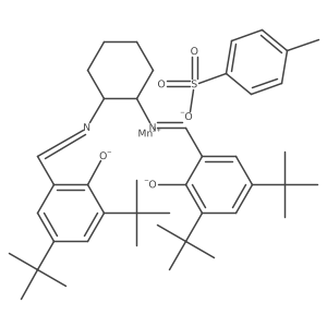 [[2,2'-[(1R,2R)-1,2-Cyclohexanediylbis[(nitrilo-|EN)methylidyne]]bis[4,6-bis(1,1-dimethylethyl)phenolato-|EO]](2-)]-Manganese 4-methylbenzenesulfonate结构式