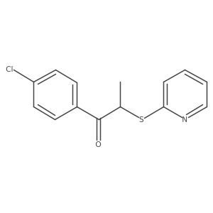1-(4-Chlorophenyl)-2-(2-pyridinylthio)-1-propanone Structure