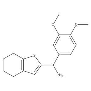 (3,4-Dimethoxyphenyl)-(4,5,6,7-tetrahydro-1-benzothiophen-2-yl)methanamine Structure