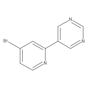 5-(4-Bromopyridin-2-yl)pyrimidine结构式