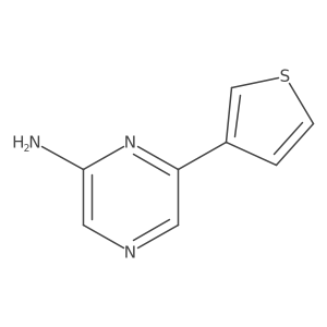 6-(3-Thienyl)-2-pyrazinamine结构式