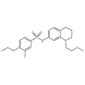 4-ethoxy-3-fluoro-N-(1-(2-methoxyethyl)-1,2,3,4-tetrahydroquinolin-7-yl)benzenesulfonamide Structure