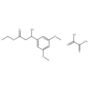Ethyl 3-amino-3-(3,5-dimethoxyphenyl)propanoate oxalate结构式