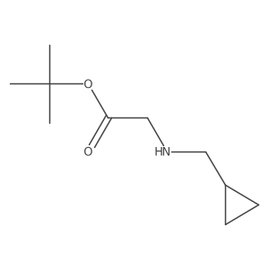 tert-Butyl (cyclopropylmethyl)glycinate结构式