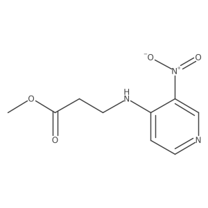 Methyl 3-[(3-nitropyridin-4-yl)amino]propanoate结构式