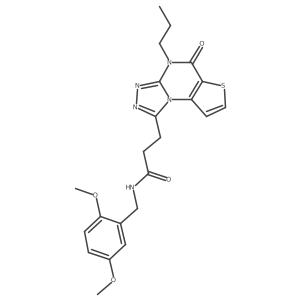 N-(2,5-dimethoxybenzyl)-3-(5-oxo-4-propyl-4,5-dihydrothieno[2,3-e][1,2,4]triazolo[4,3-a]pyrimidin-1-yl)propanamide Structure