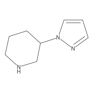 3-(1H-pyrazol-1-yl)piperidine Structure