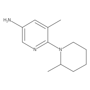 5-Methyl-6-(2-methylpiperidin-1-yl)pyridin-3-amine Structure