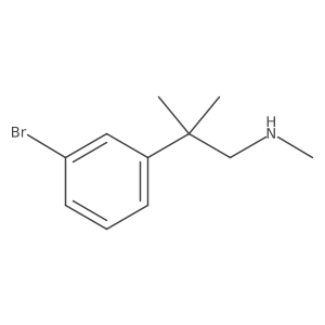 [2-(3-Bromophenyl)-2-methylpropyl](methyl)amine Structure