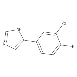 4-(3-chloro-4-fluoro-phenyl)-1H-imidazole Structure