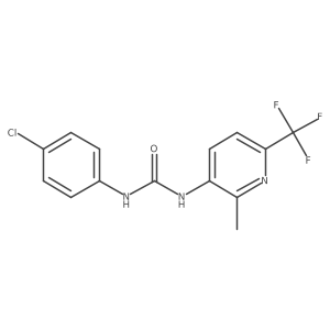 N-(4-Chlorophenyl)-N'-[2-methyl-6-(trifluoromethyl)pyridin-3-yl]urea Structure